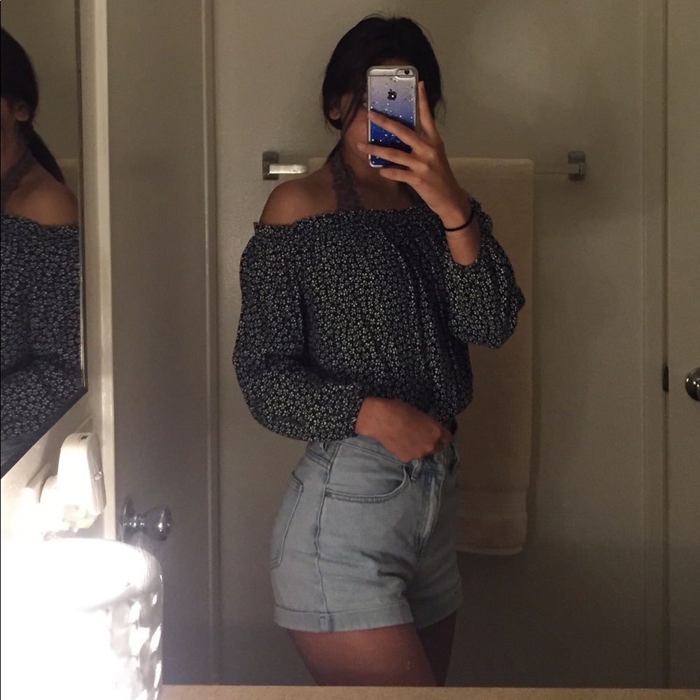 pacsun off the shoulder top